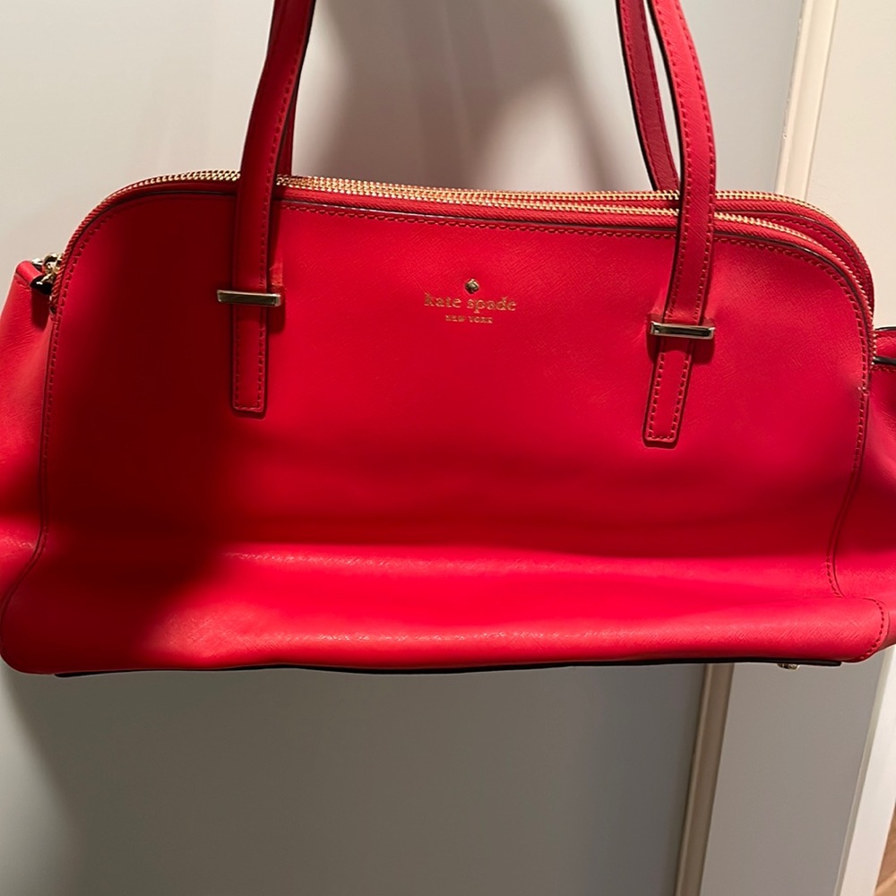 Red Kate Spade tote